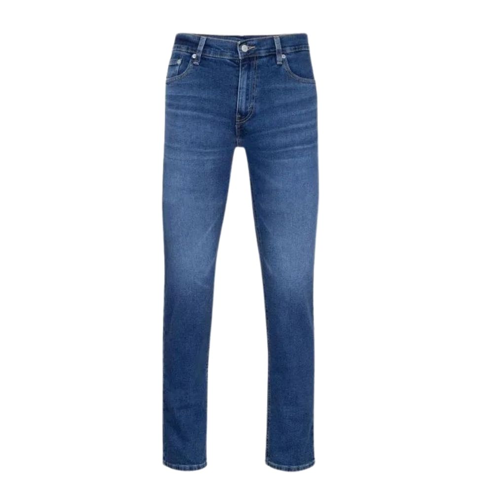 Calça Masculina Levi's Jeans Azul Médio 505 Regular com Stretch - Ref.LB5057007