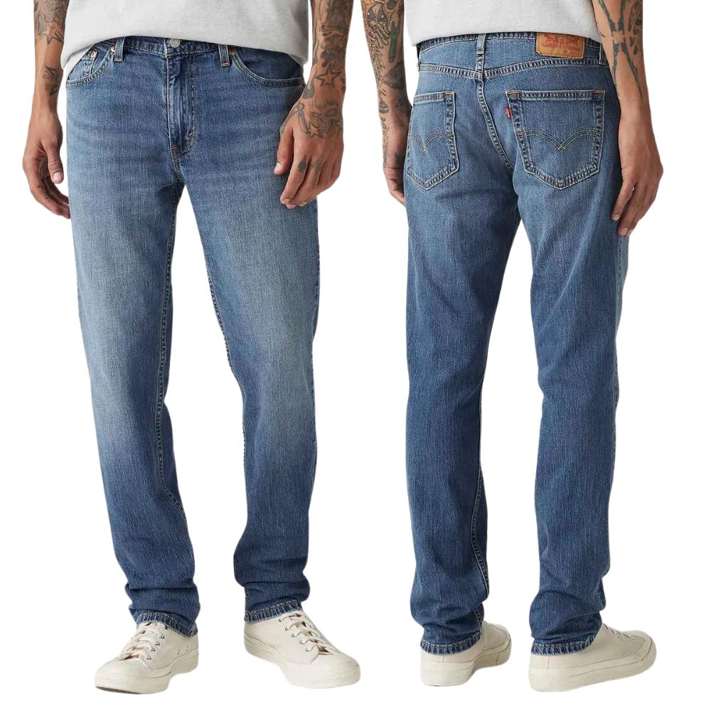 Calça Masculina Levi's Jeans Azul Médio 511 Slim Lightweight Denim Strech Ref:045116106