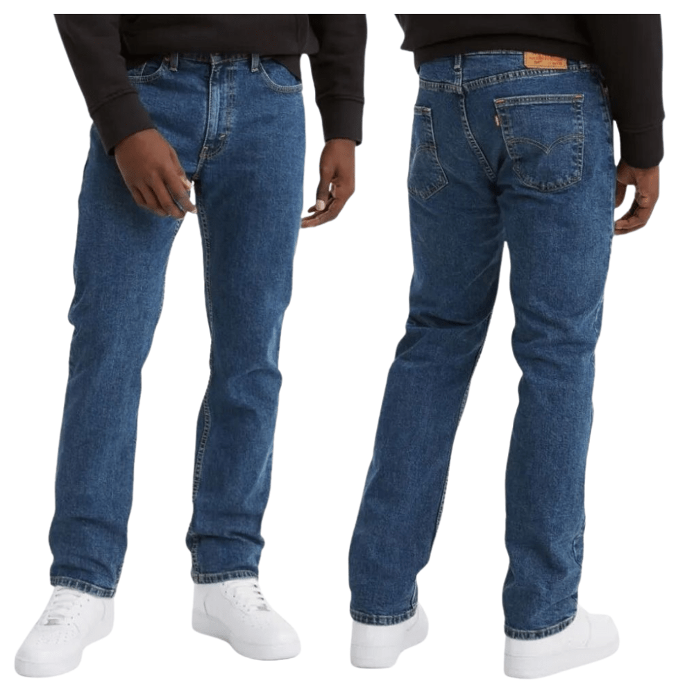 Calça Masculina Levi's Jeans Azul Médio 514 Straight Com Stretch Reta Ref.LB5140058