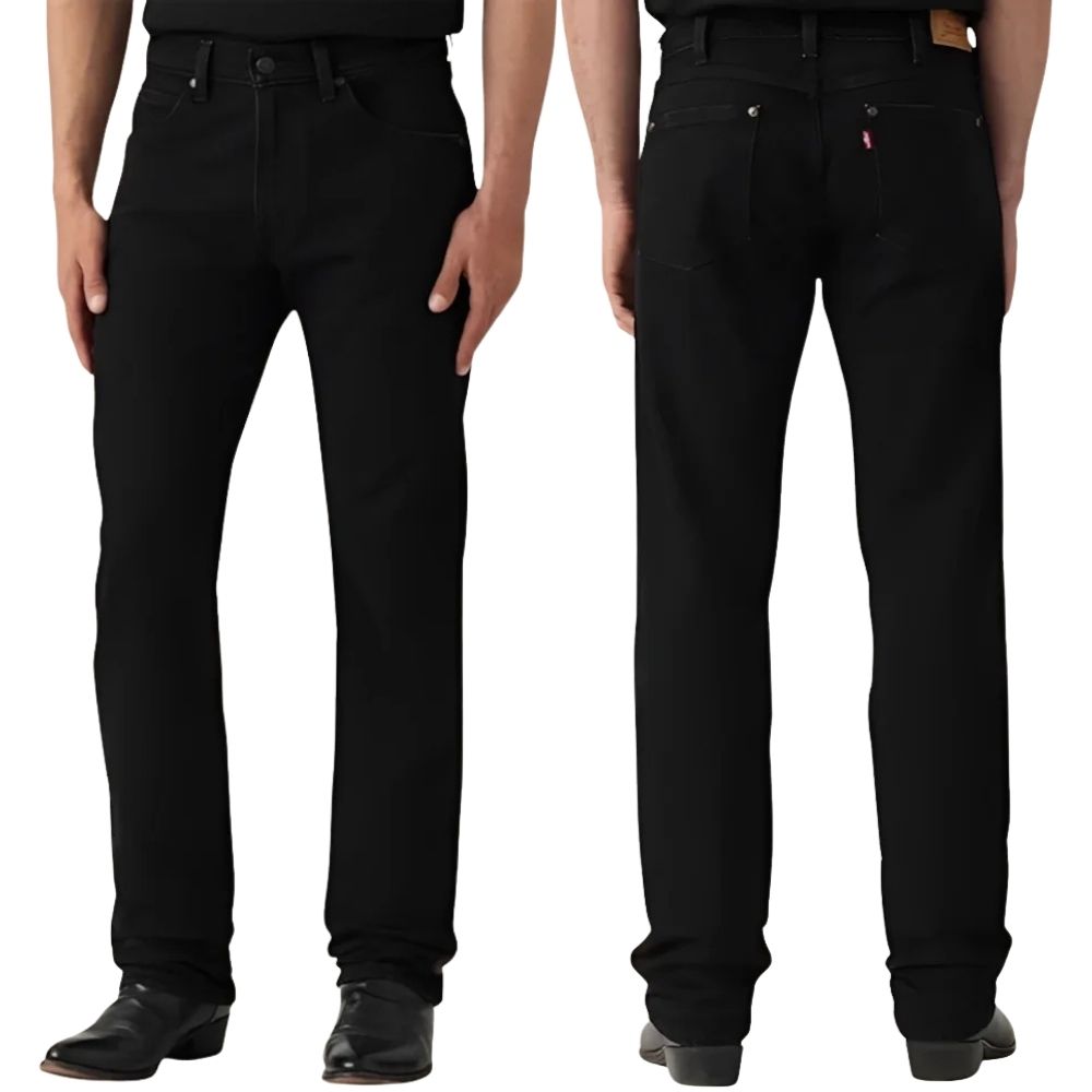 Calça Masculina Levi's Jeans Preto 557 For Cowboys Western Straight Stretch Ref:001Y00000
