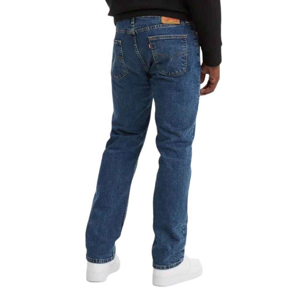 Calça Masculina Levi's Jeans Azul Médio 514 Straight Com Stretch
