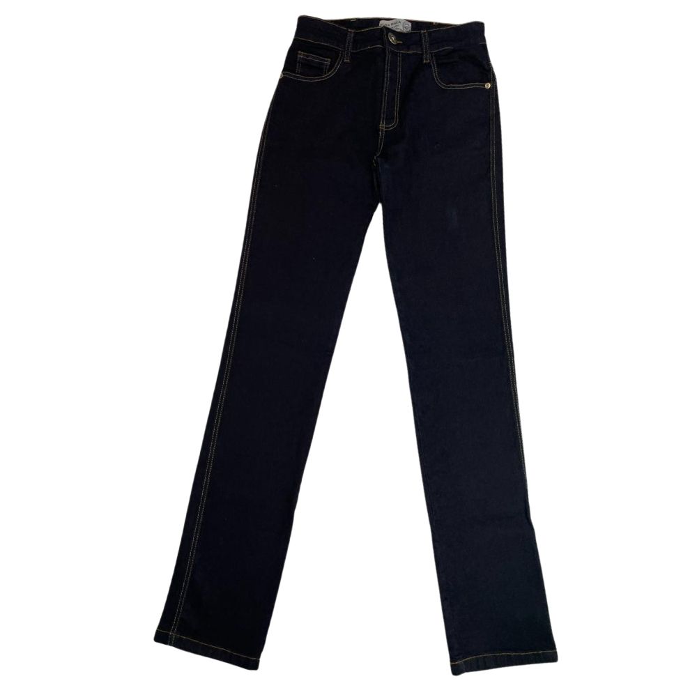 Calça Masculina Pura Raça Jeans Preta Corte Reto Ref.0705110