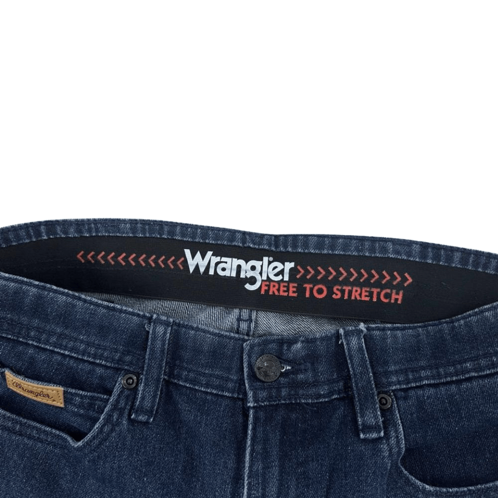 Calça Masculina Wrangler Texas Elastic Waistband Reta Lavagem