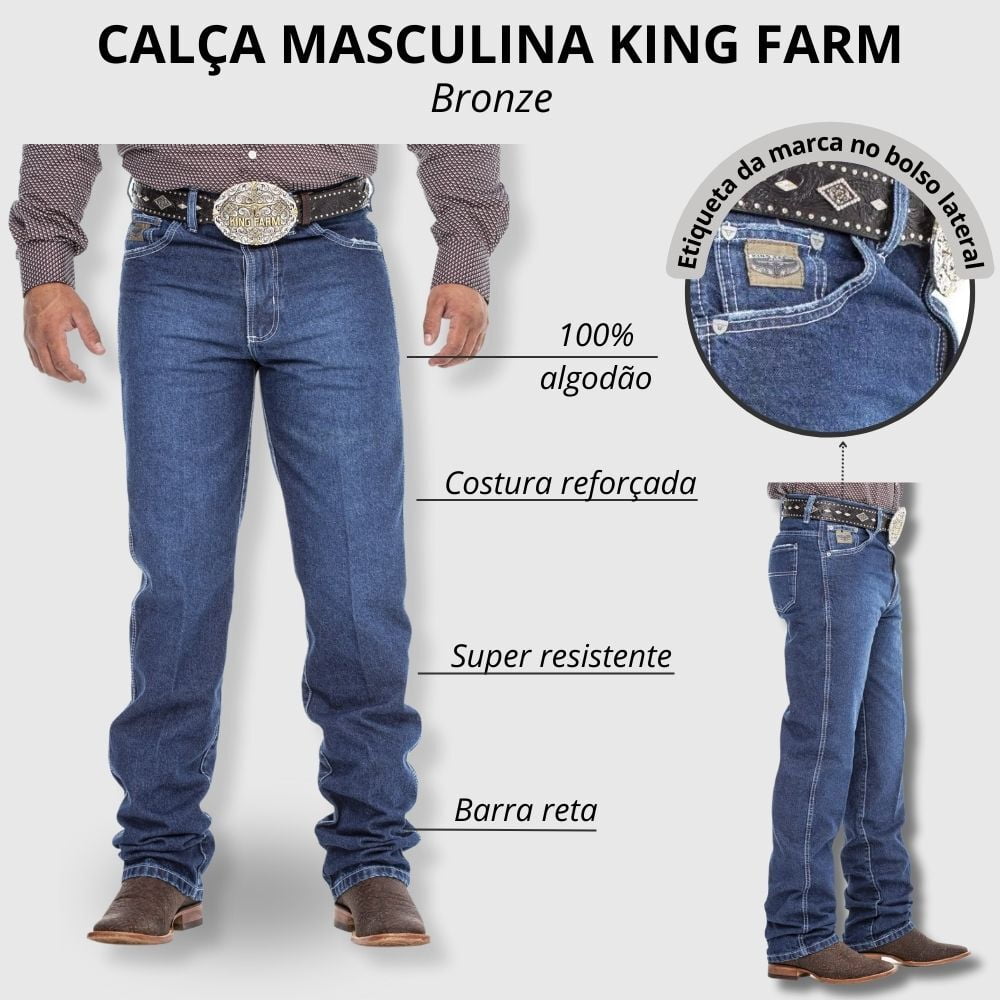 Calça jeans tradicional masculina barata shops