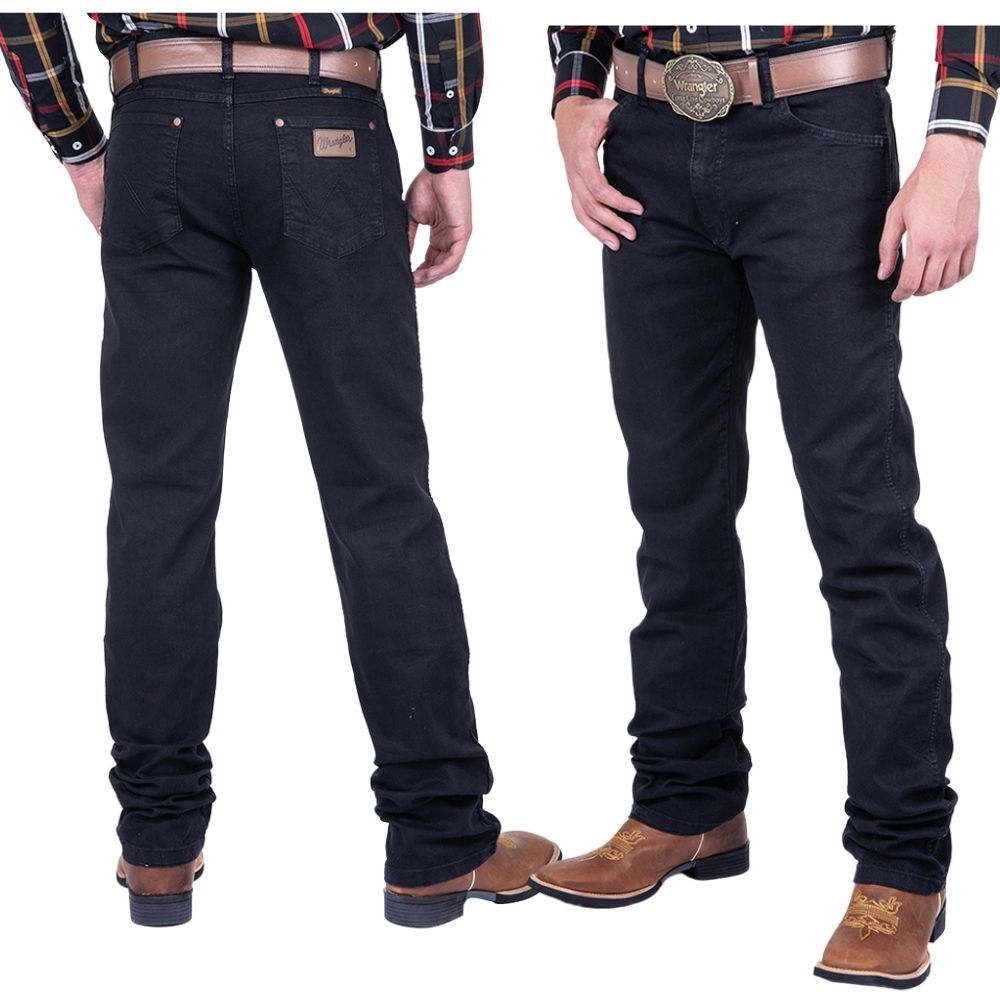 Calça Jeans Masculina Wrangler Preta Elastic Ref:13M68BK36UN - Badana