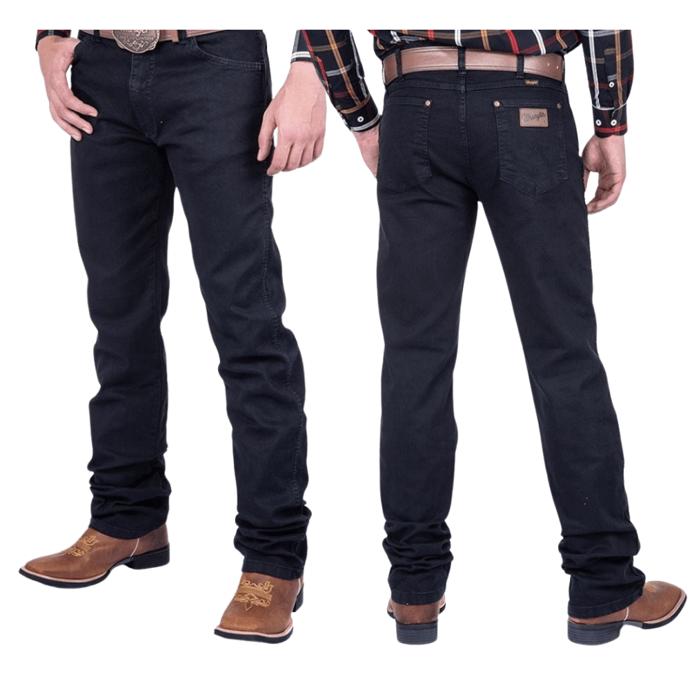 Calça Jeans Masculina Wrangler Preta Elastic Ref:13M68BK36UN