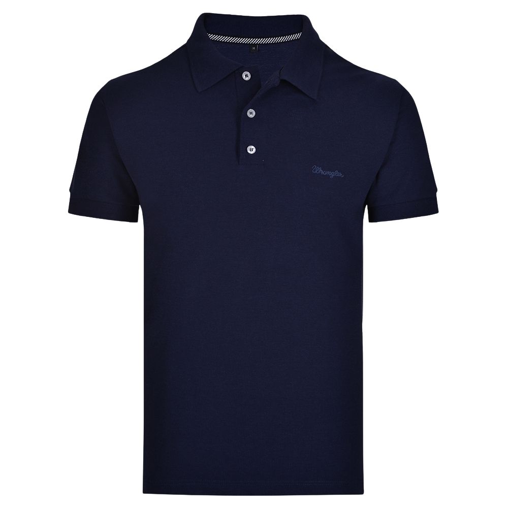 Camisa Gola Polo Masculina Wrangler Azul Marinho - Ref. WM9051MA