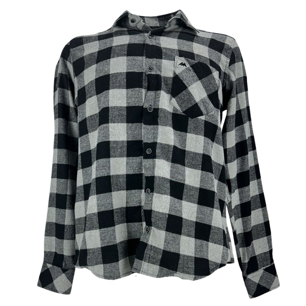 Camisa Masculina MX 72 Concept Flanela Cinza e Preto R.24027