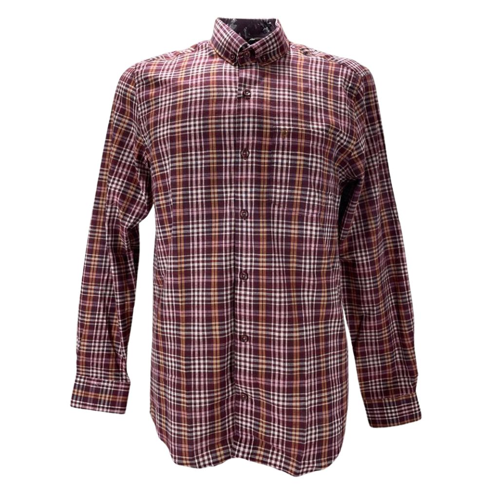 Camisa Masculina Pampa Sul Bordô - Ref. 16083-IM