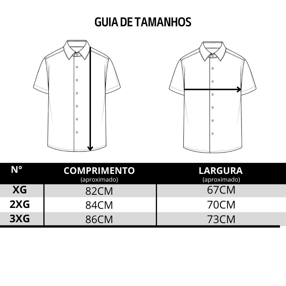 Camisa Masculina TXC Plus Size Manga Curta Xadrez Verde E Branco