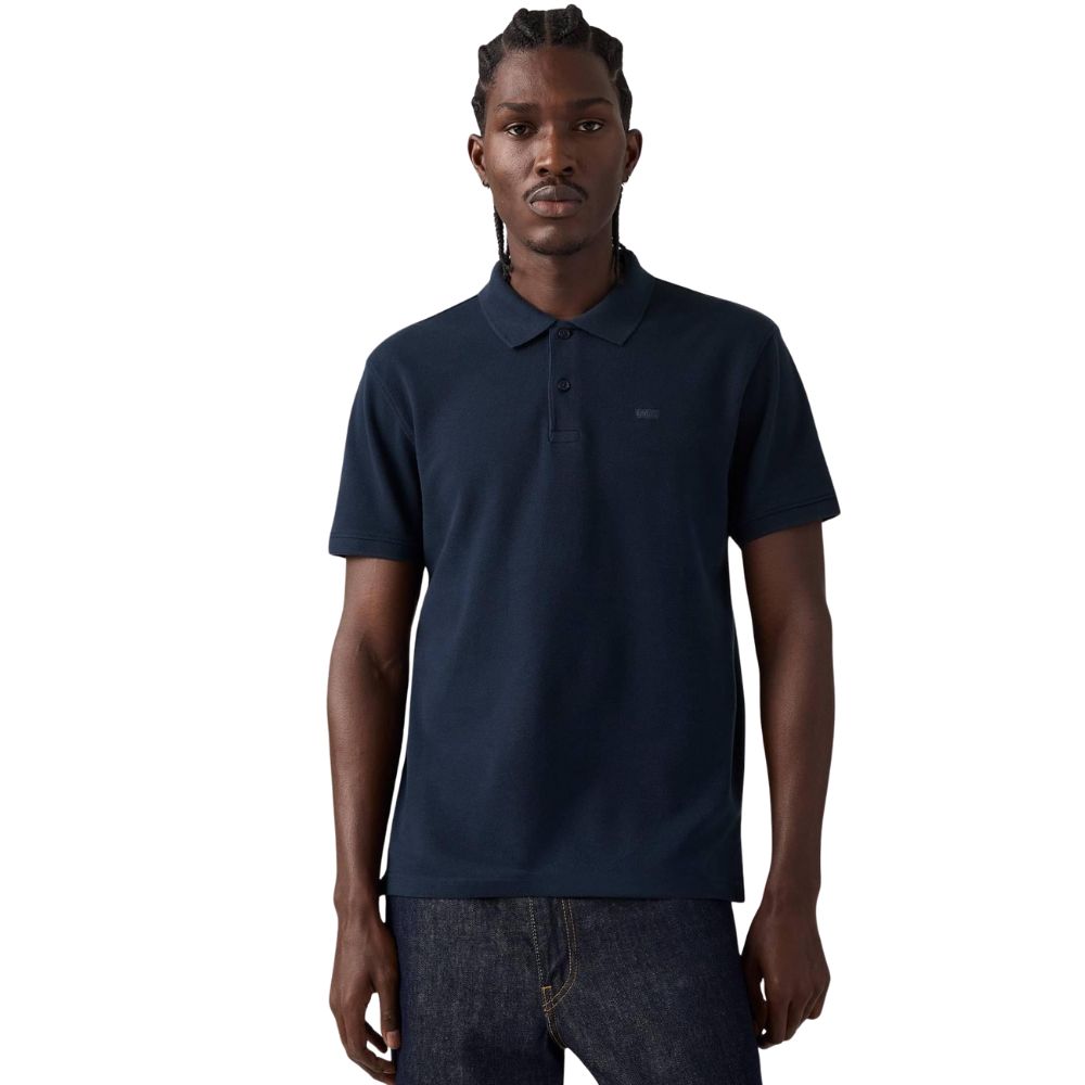Camisa Polo Masculina Levi's Azul Marinho Standard Fit Ref:005FM0003