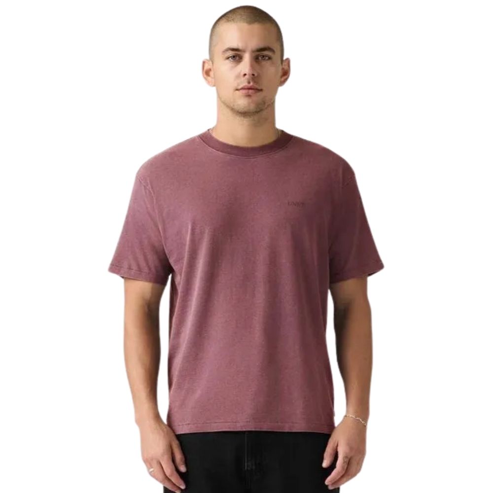 Camiseta Masculina Levi's Red Tab Vintage Tee Manga Curta Vinho Ref:A06370178