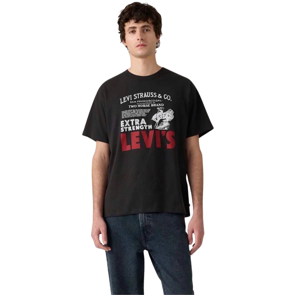 Camiseta Masculina Levi's Vintage Grafic Preto Estampada Ref: LB001-3252