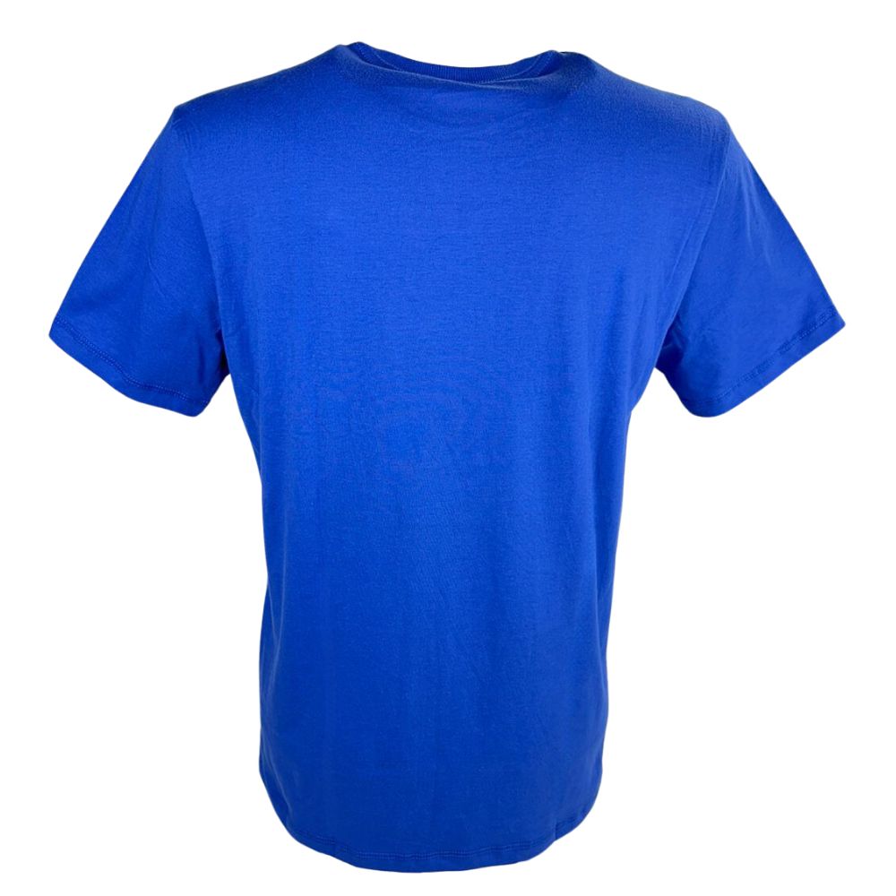 Camiseta Masculina TXC Classic Azul Manga Curta Com Logo Bordada