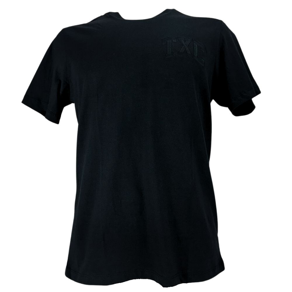 Camiseta Masculina TXC Custom Manga Curta Preto Bordado Logo Preta R:192010