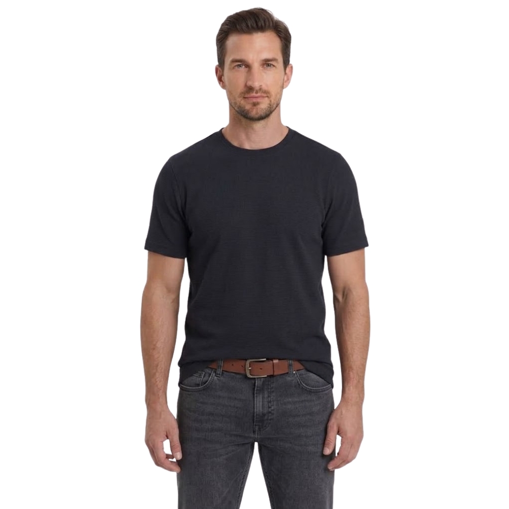 Camiseta Masculina TXC Manga Curta Textura Regular Preto Ref:193005