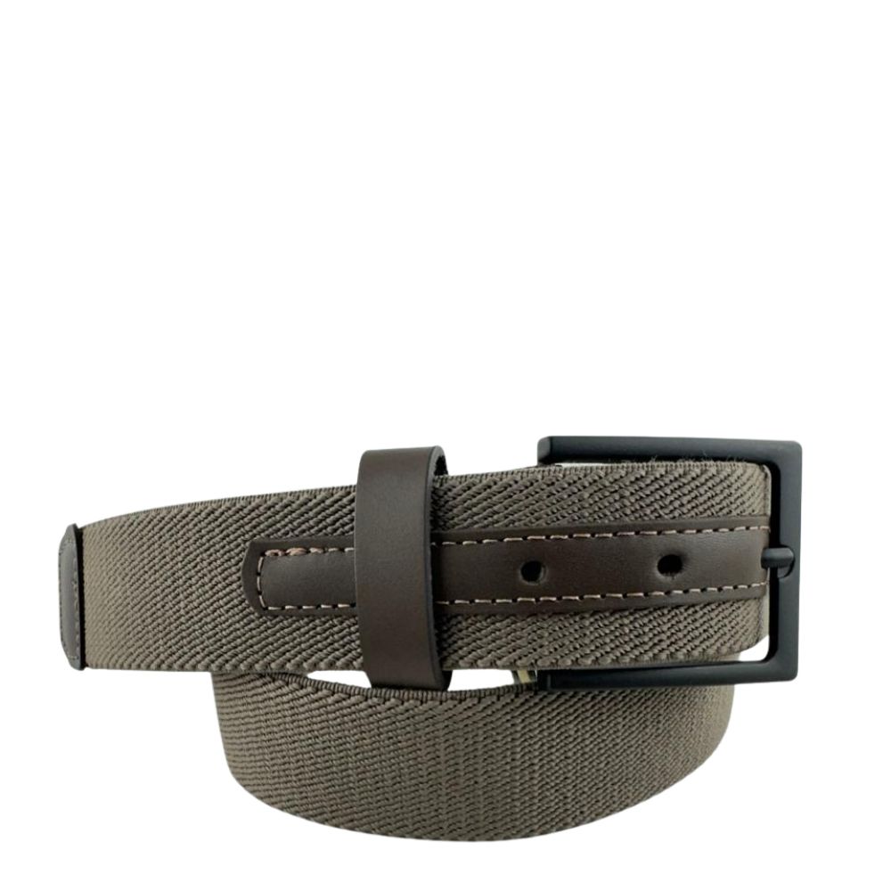 Cinto Masculino Badana Couro Especial Cinza Elástico Ref: X231221954