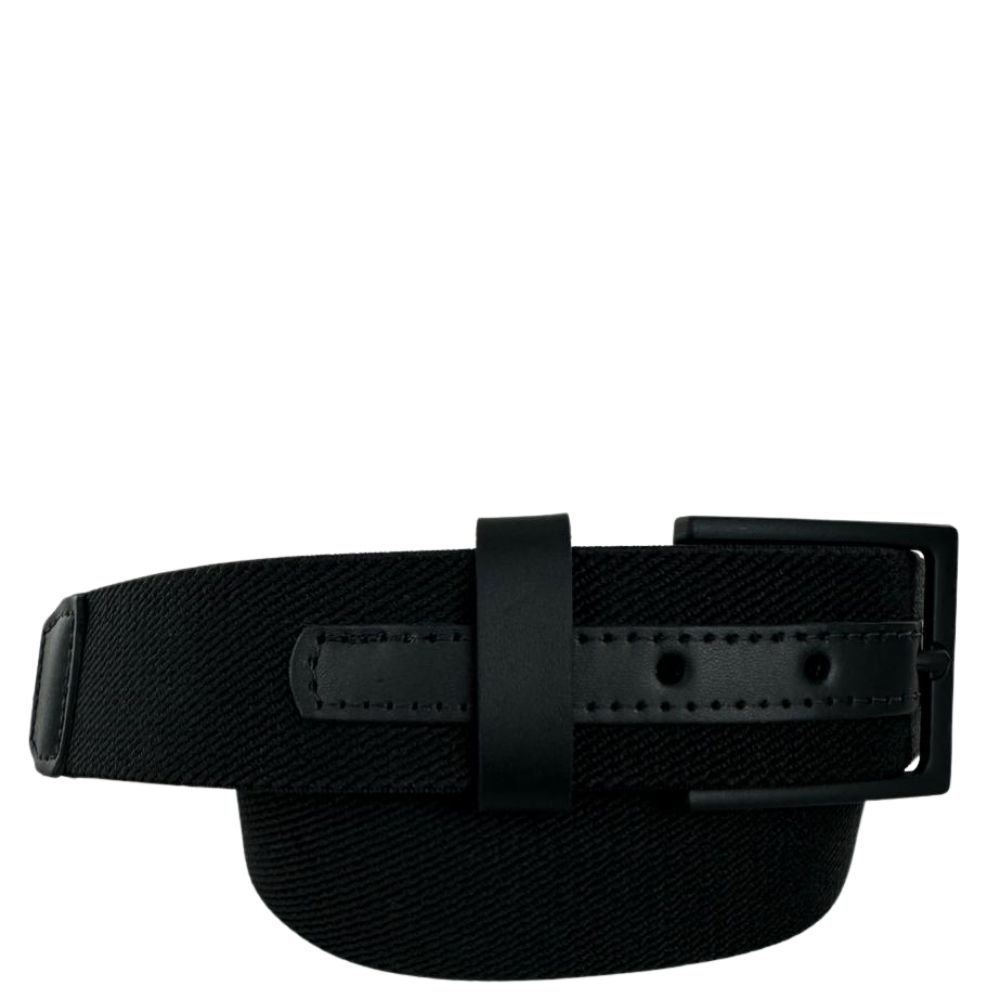 Cinto Masculino Badana Couro Preto Elástico Ref: X231221751