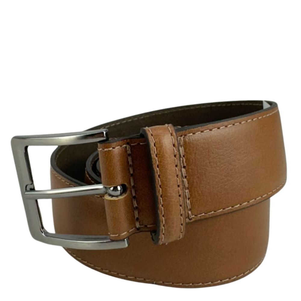 Cinto Masculino Badana Couro Social Whisky Fóssil Ref:F104340923