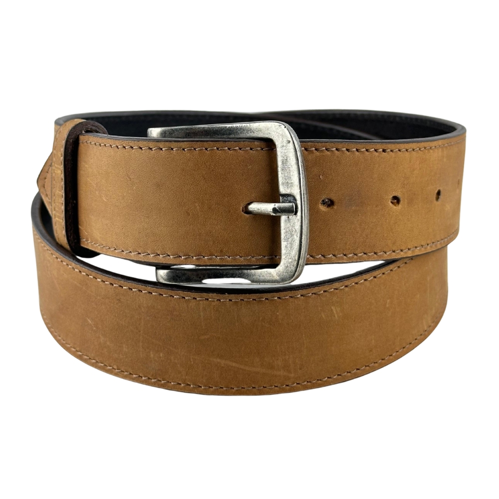 Cinto Masculino Pyramid Country Marrom Couro Liso Ref.PY6152