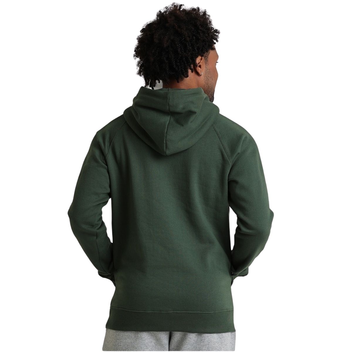 Moletom Masculino Pura Raça Modelo Canguru Verde Floresta Raglan