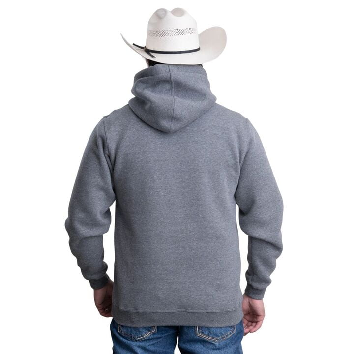 Moletom Masculino Texas Farm Modelo Canguru Cinza Escuro Ref