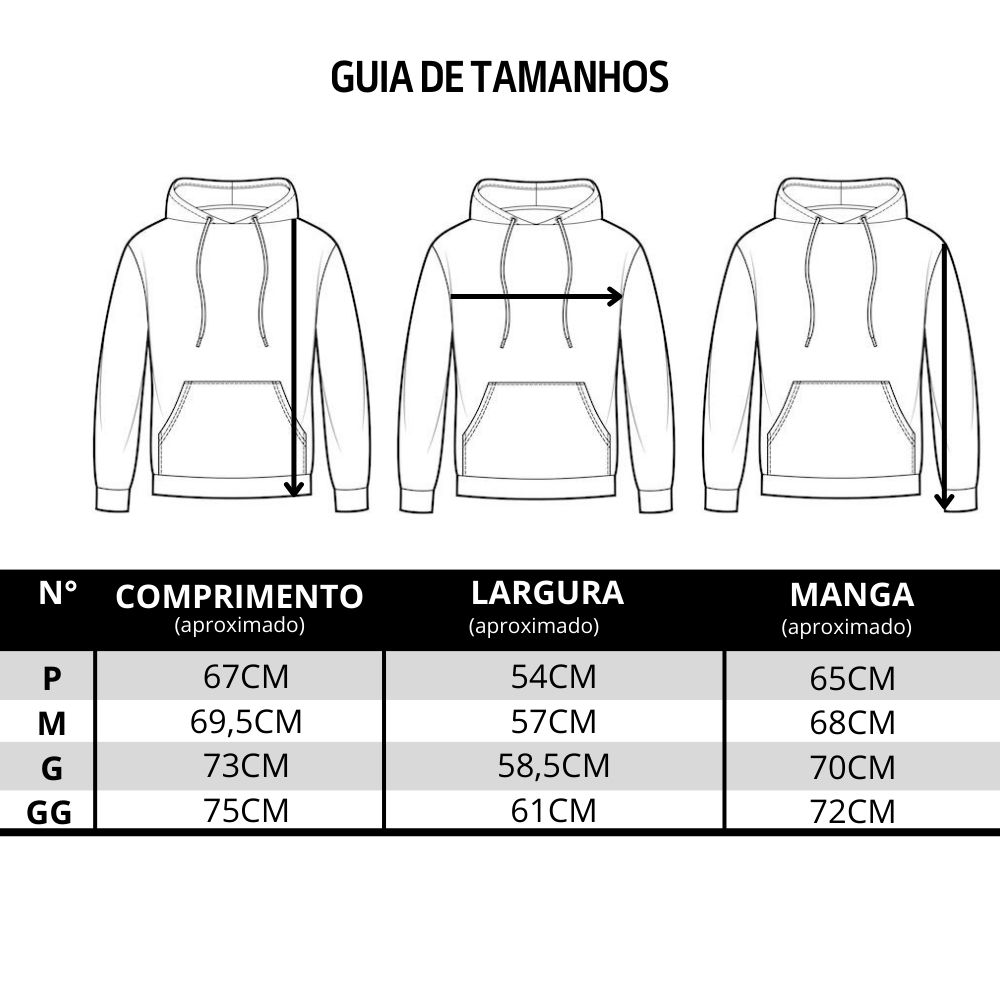 Moletom Masculino Txc Preto Com Capuz Manga Longa - Ref. 3429 - Badana