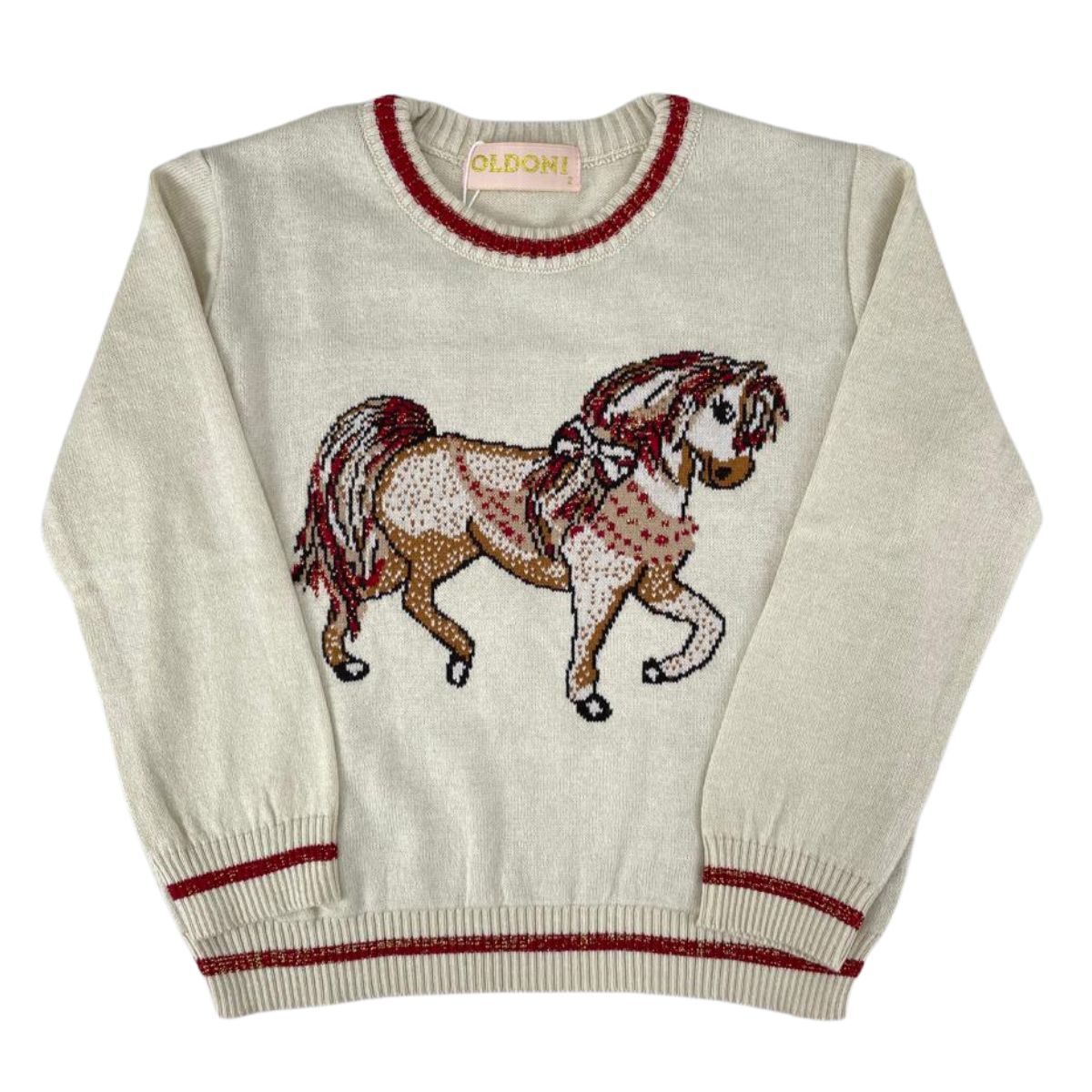 Blusa Bebê Oldoni Com Estampa De Cavalo Ref: RS 147 Cor 26 e 114 - Badana