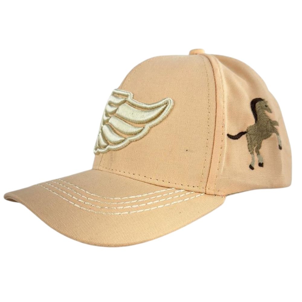 Boné Infantil Kids Zenz Western Save A Horse Salmão Com Logo Bordado e Cavalinho Ref:1517 - ZW0225070