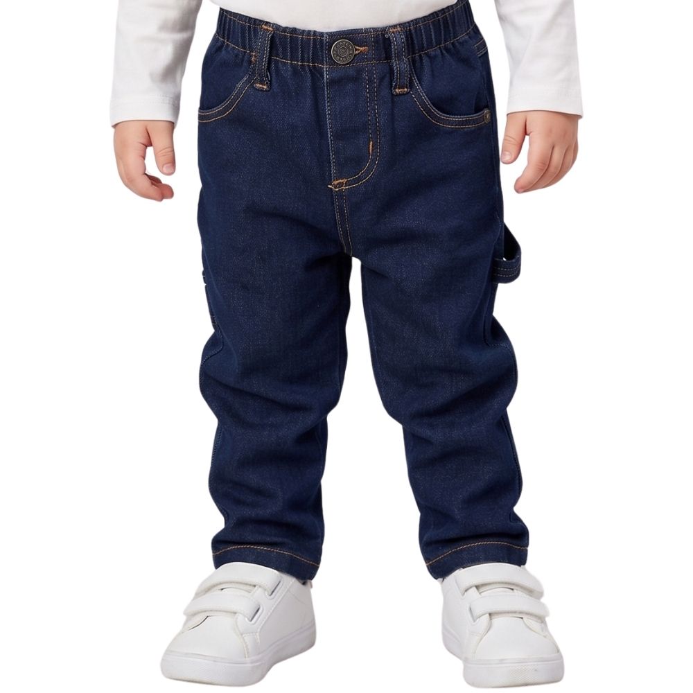 Calça Infantil Baby Os Vaqueiros Carpinteira Amaciada Unissex Com Elastano - REF:V23-10020