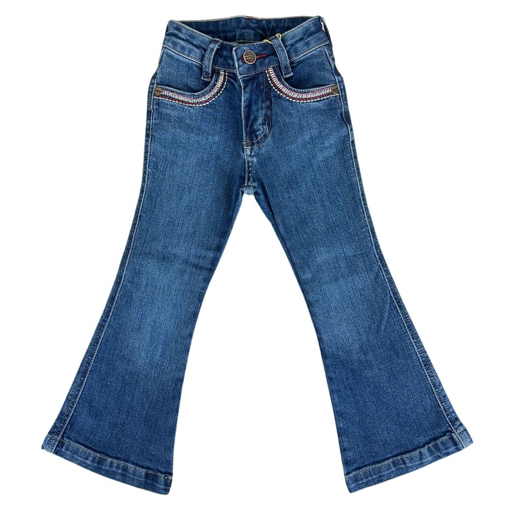 Calça Infantil Feminina Country PRB Bordada Ref:1626