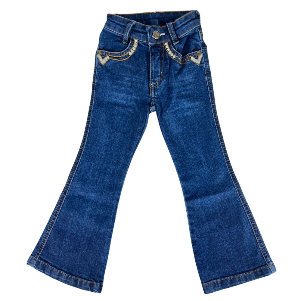 Calça Infantil Feminina Country PRB Bordada Ref:1627