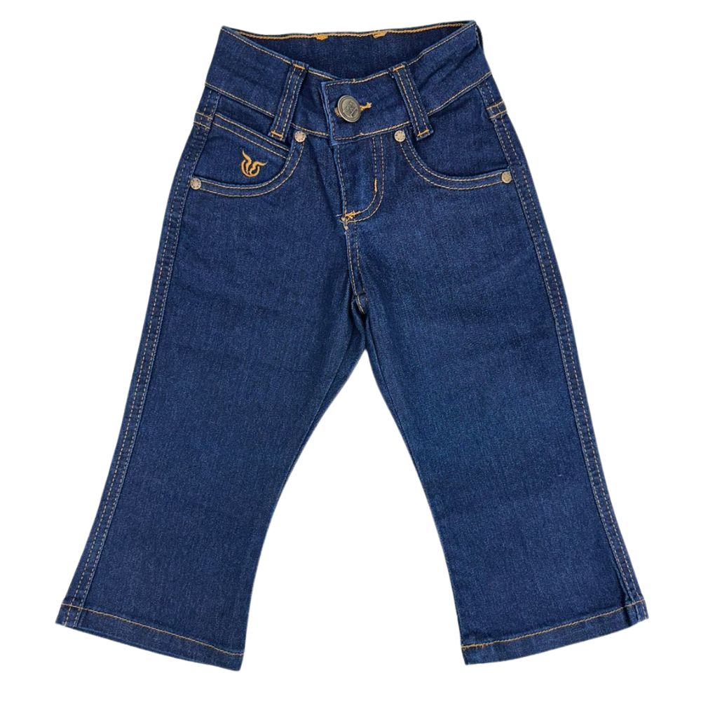 Calça Infantil Feminina Juvenil Race Bull Azul Jeans Ref:023 AZ
