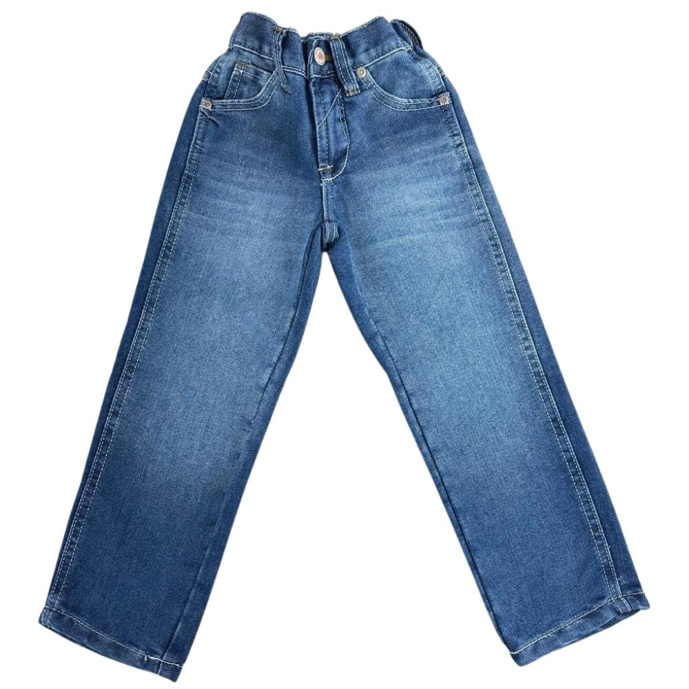 Calça Infantil Masculina Dock's Jeans Xtreme Com Bordado No Bolso Reta Ref: 003104549005