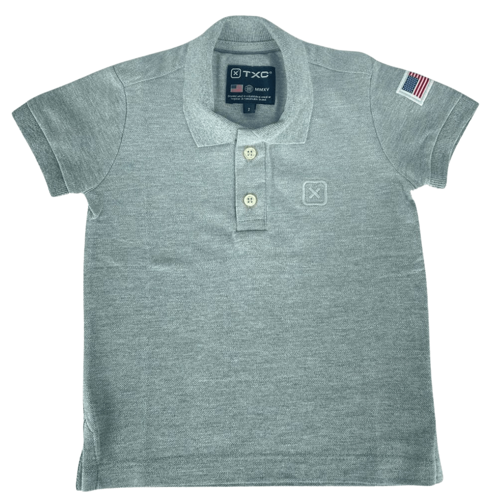 Camisa Polo TXC Infantil Manga Curta Mescla Com Bordado Logo Ref: 28035I