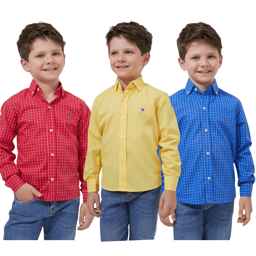 Camisa Infantil Txc Custom Xadrez Ref: 2718l