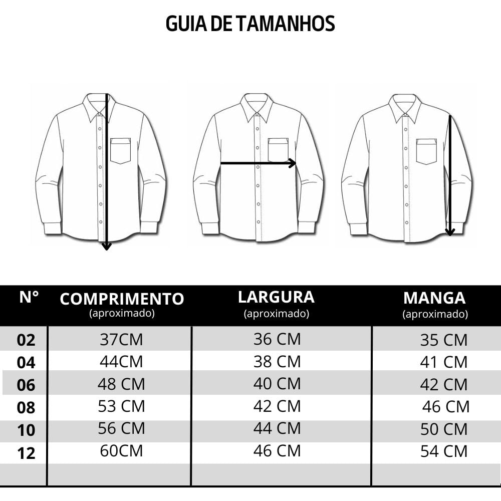 Camisa Infantil Txc Manga Longa Xadrez Azul Ref:29060 LI - Badana