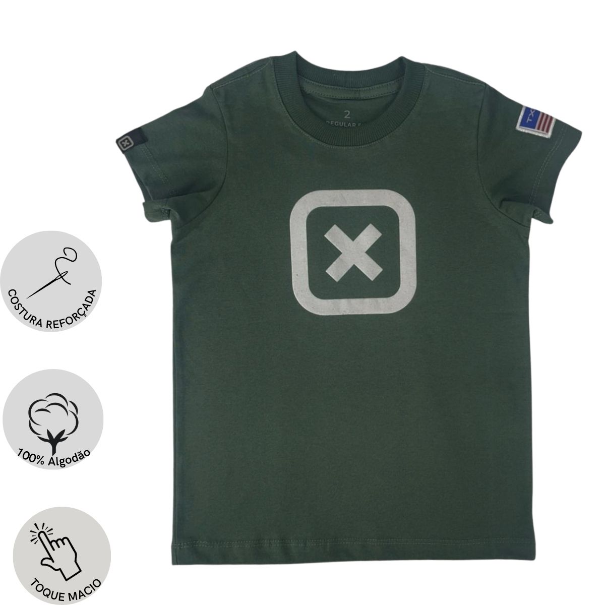 Camiseta Infantil TXC Custom Manga Curta Ref:19742 - Escolha a cor