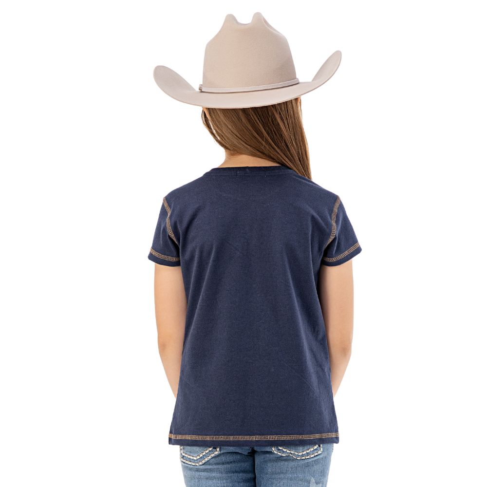 Camiseta Infantil Zenz TShirt Kids Moonshine Manga Curta Azul