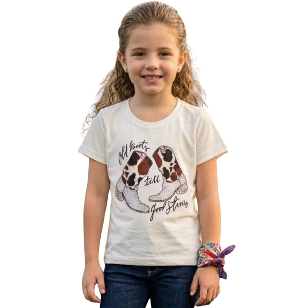Camiseta Infantil Feminina Ox  Horns Creme Ref:5341