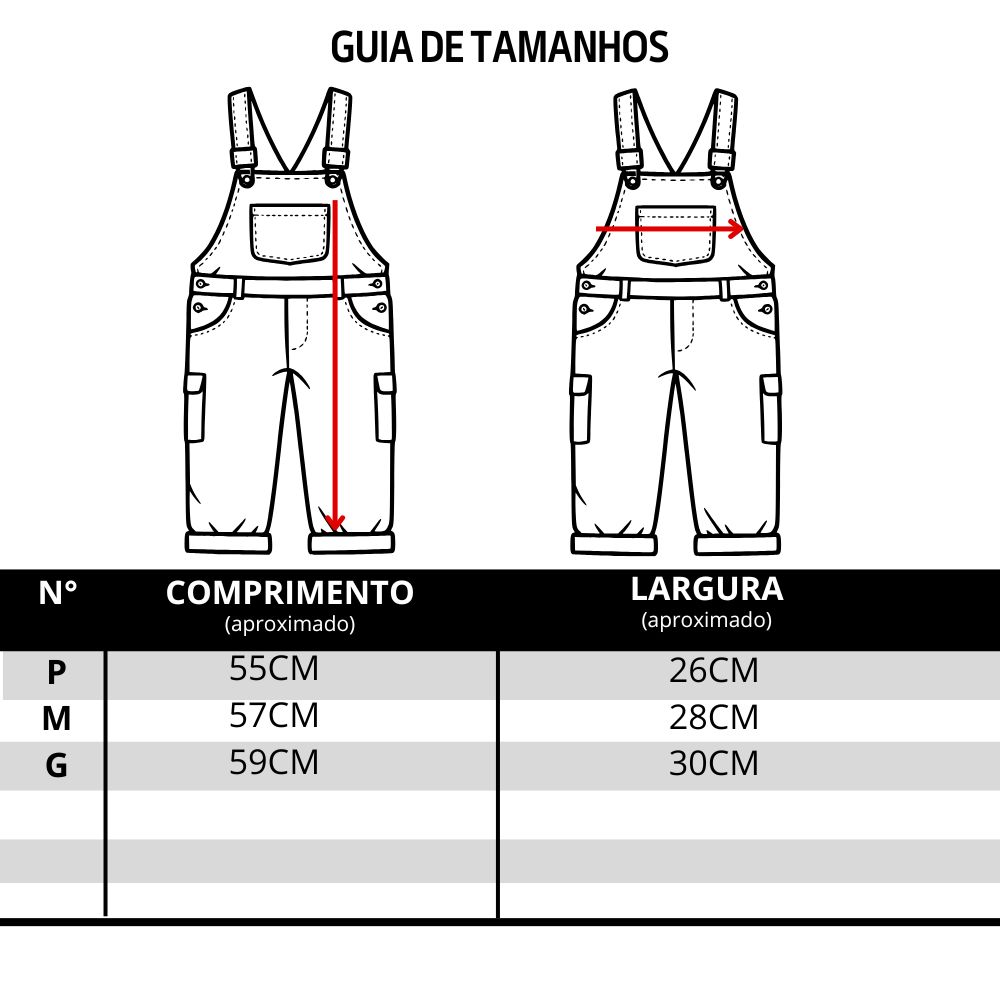 Macacão Baby Zenz Blue Jeans Médio Com Regulagem E Bordados Ref