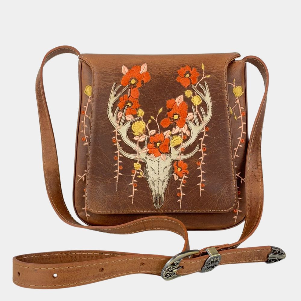 Bolsa Feminina Goyazes Dallas Terra Com Bordado Ref:B-2402-2