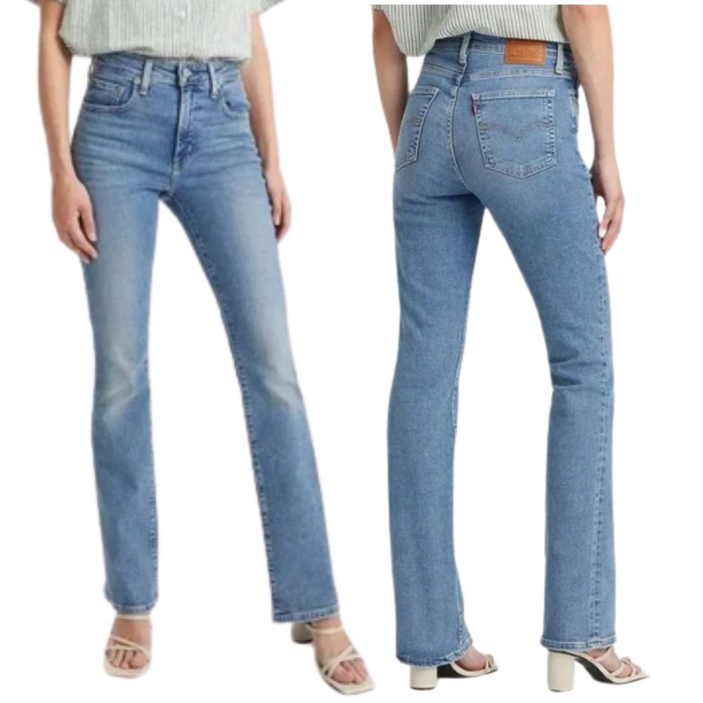 Calça Feminina Levi's Jeans Azul Claro 725 High Rise Bootcut Ref:LB7250063