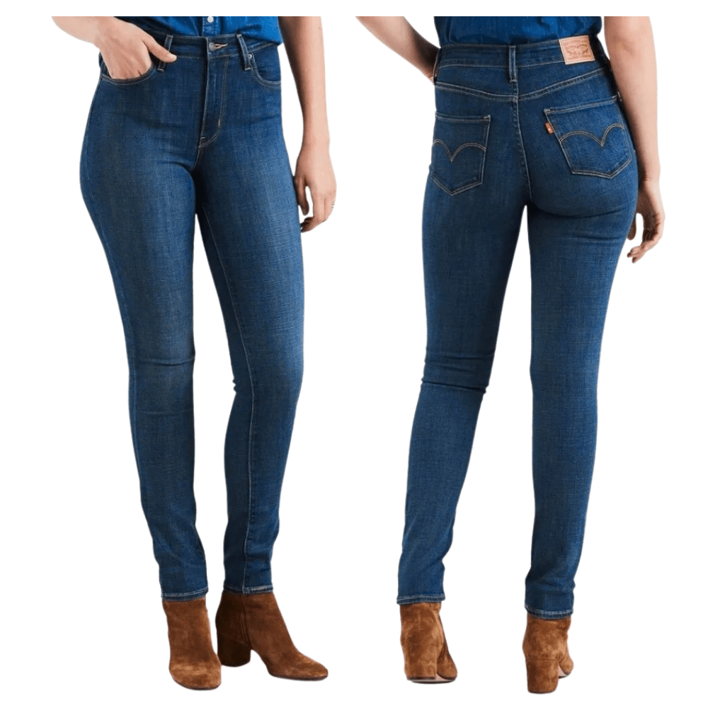 Calça Feminina Levi's Jeans Azul Médio 721 High Rise Skinny Com Stretch REF: LB7210071