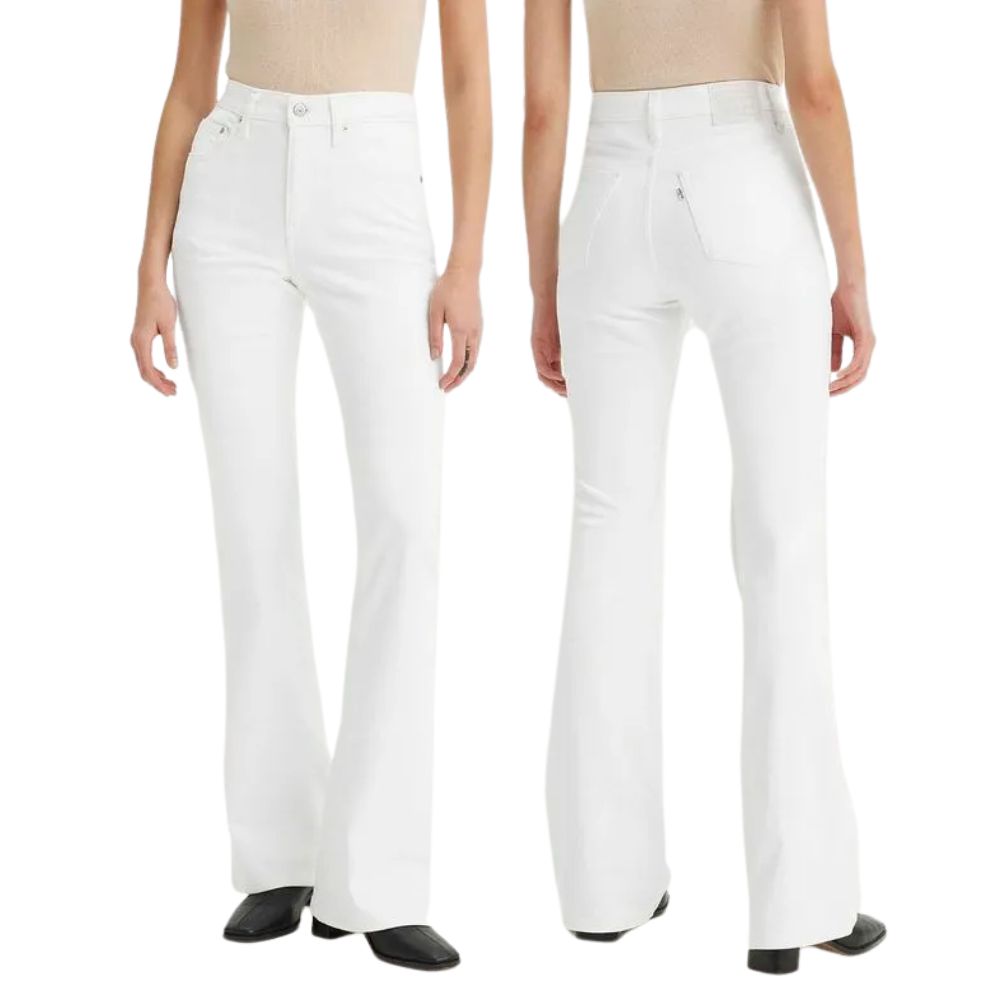 Calça Feminina Levi's Jeans Branco Neve Flare 726 Ref: A 34100069