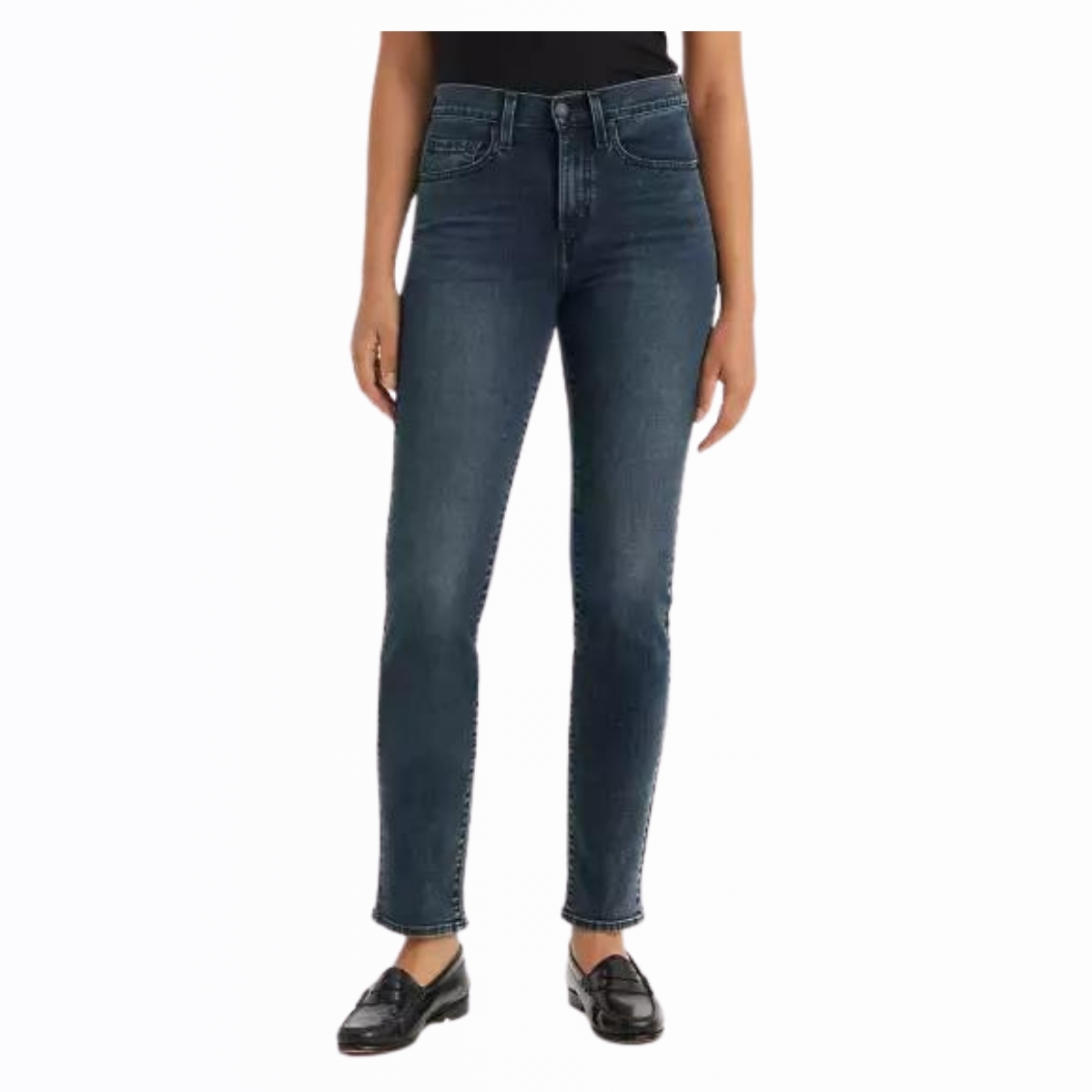 Calça Feminina Levi's Jeans Azul Escuro 724 Stellar Stretch Reta REF: 188830293