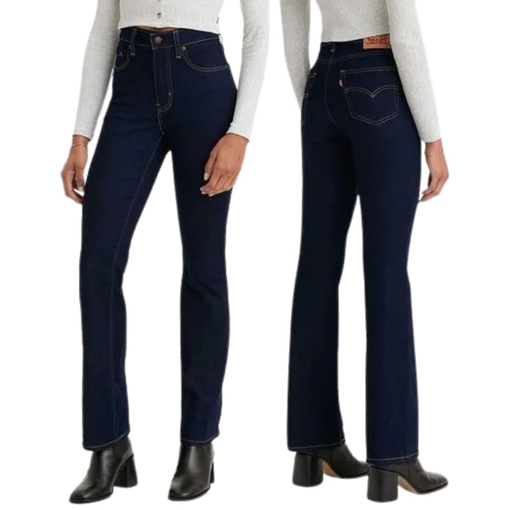 Calça Feminina Levi's Jeans Azul Escuro 725 High Rise Bootcut Ref:187590050