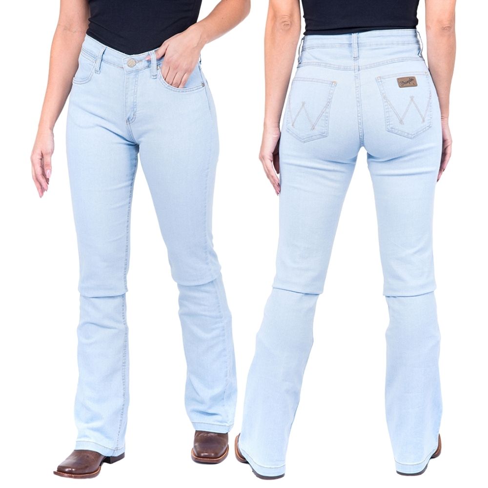 Calça Feminina Wrangler Jeans Delavê 20M Western Bootcut REF: 20MD8SB60