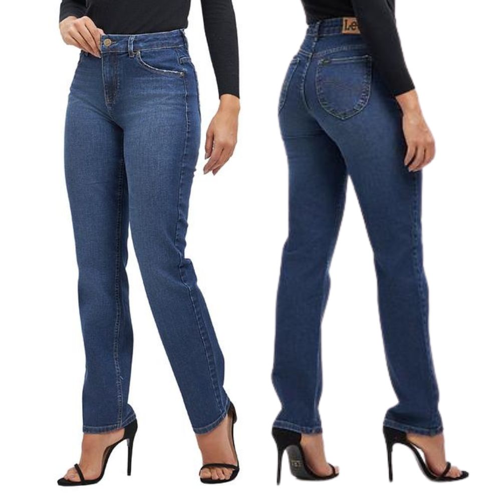 Calça Jeans Feminina Azul Médio Marion Premium Strech Super Alta New - Ref. 3242L