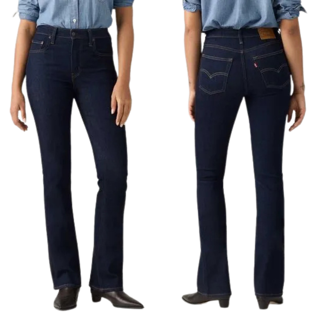 Calça Feminina Levi's 725 High Rise Bootcut Soft Stretch Amaciada Ref:187590349
